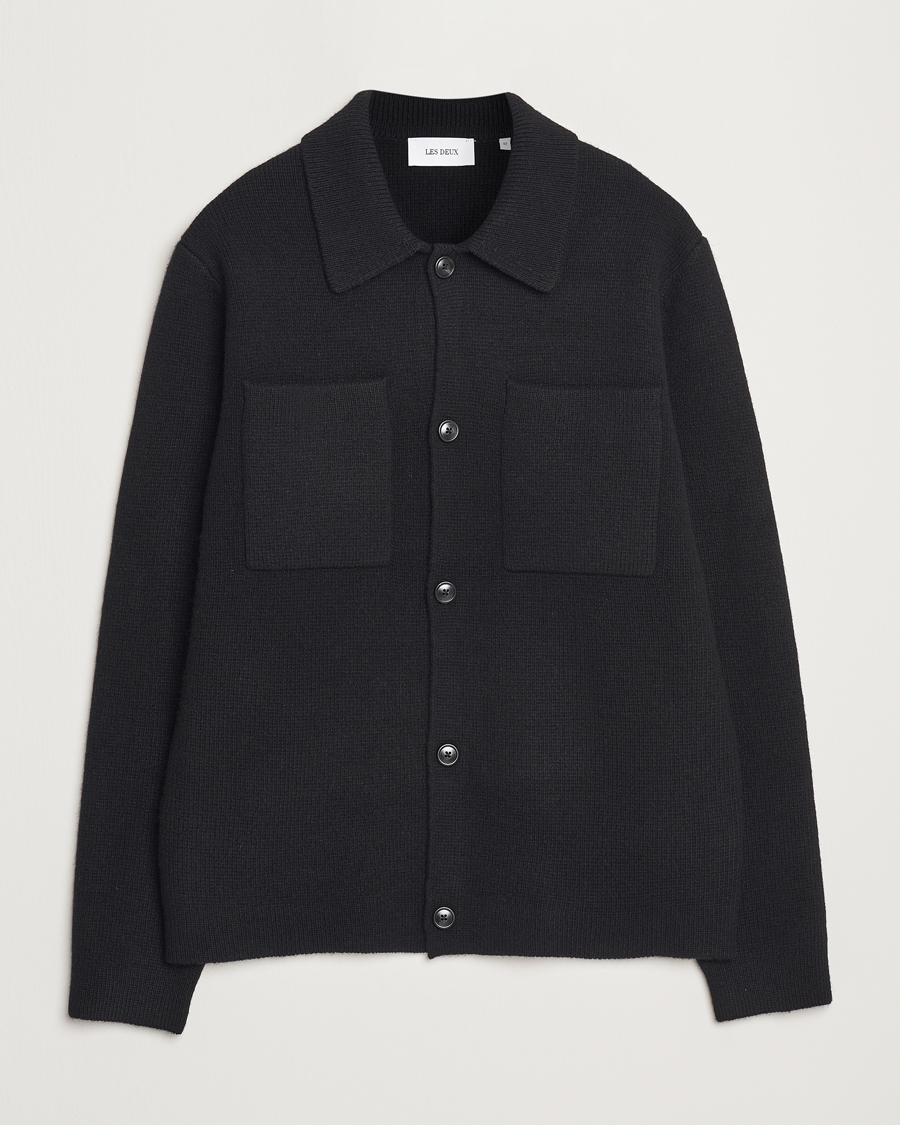 Men | Sweaters & Knitwear | LES DEUX | Fischer Milano Overshirt Black