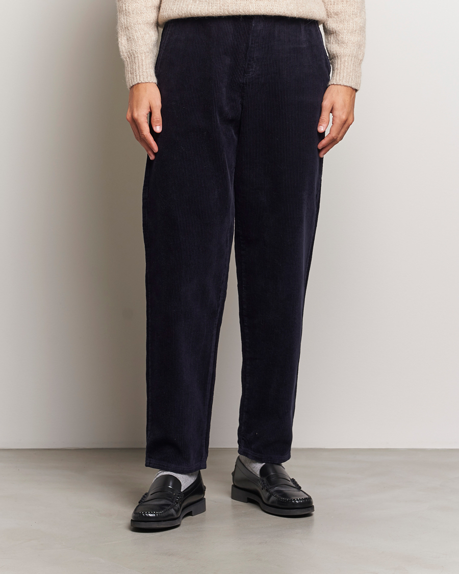 Men | Trousers | LES DEUX | Kody Heavy Corduroy Pants Dark Navy