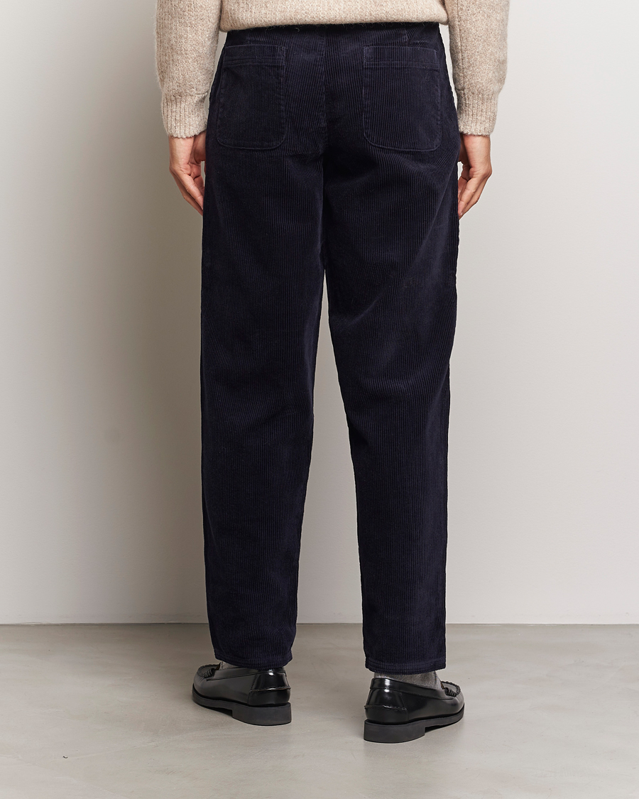 Men | Trousers | LES DEUX | Kody Heavy Corduroy Pants Dark Navy
