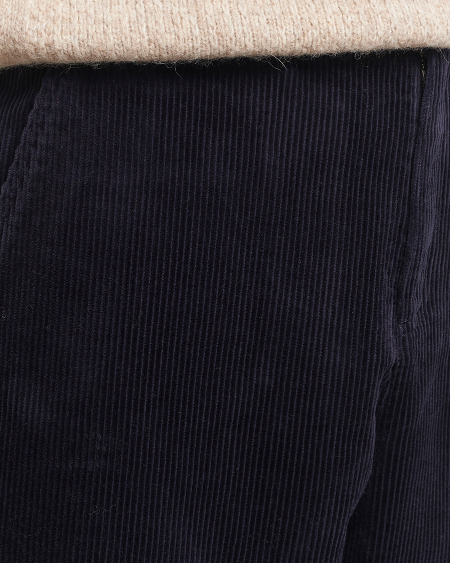 Men | Trousers | LES DEUX | Kody Heavy Corduroy Pants Dark Navy