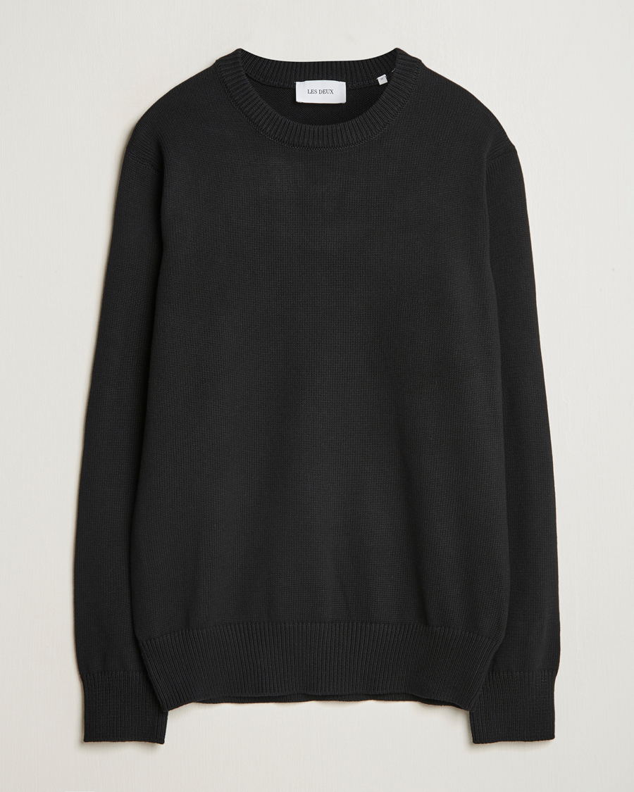 Men | Sweaters & Knitwear | LES DEUX | Gary Cotton Knit 2.0 Black
