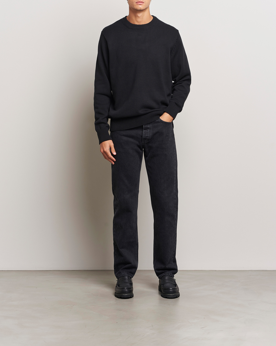Men | Sweaters & Knitwear | LES DEUX | Gary Cotton Knit 2.0 Black