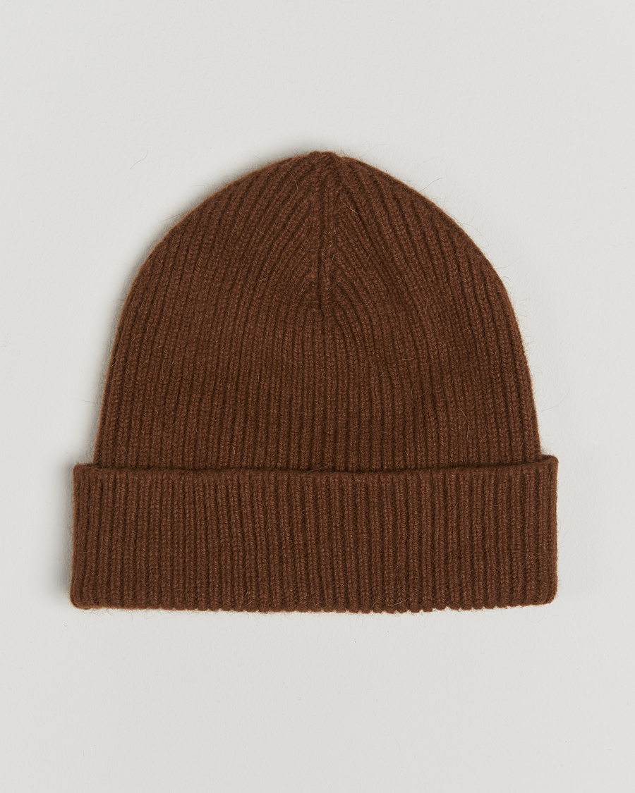 Men | Beanies | Le Bonnet | Lambswool/Caregora Beanie Walnut