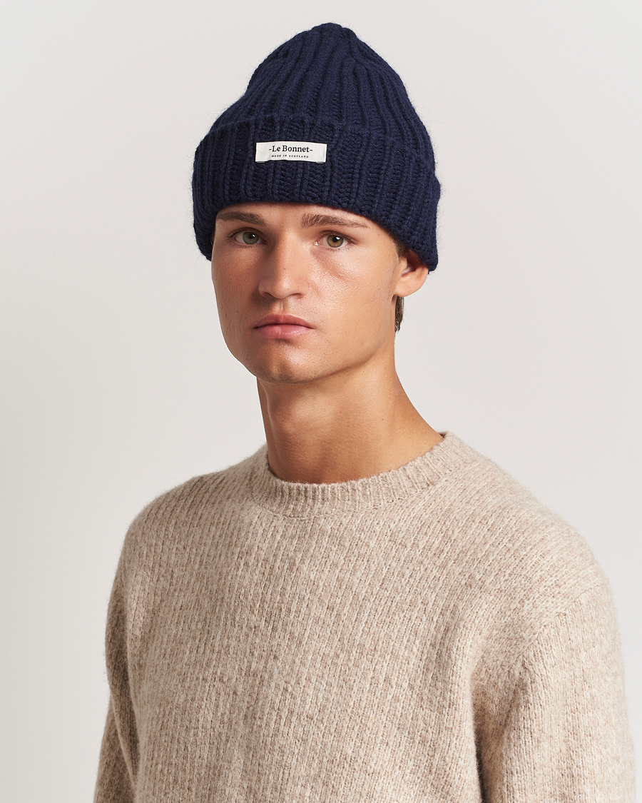 Men | Beanies | Le Bonnet | Le Grand Logo Midnight