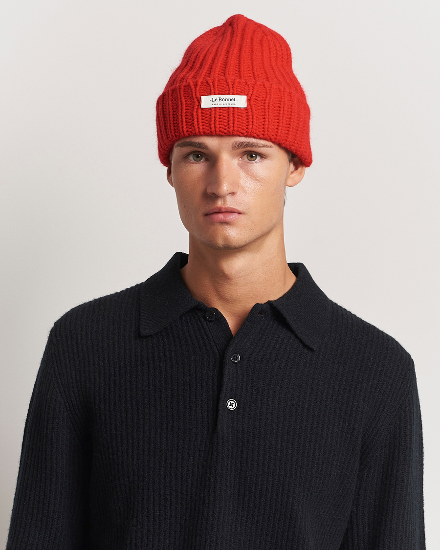 Men | Le Bonnet Le Grand Logo Crimson | Le Bonnet | Le Grand Logo Crimson
