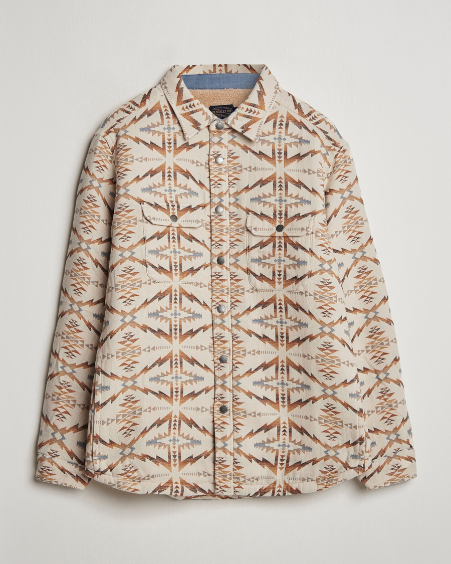 Men | Coats & Jackets | Pendleton | Bay City Teddy Lined Shirt Jacket Trapper Peak