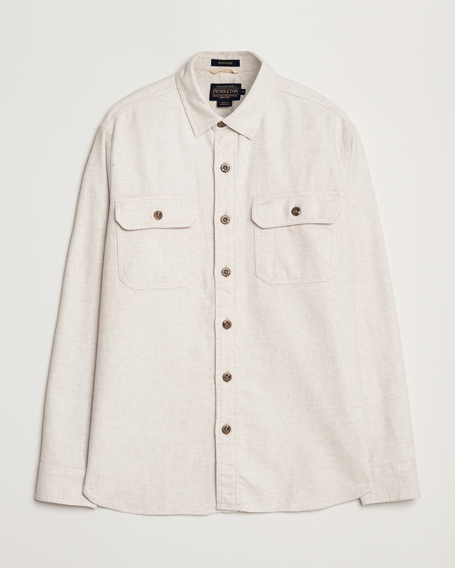 Men | Shirts | Pendleton | Burnside Flannel Shirt Natural