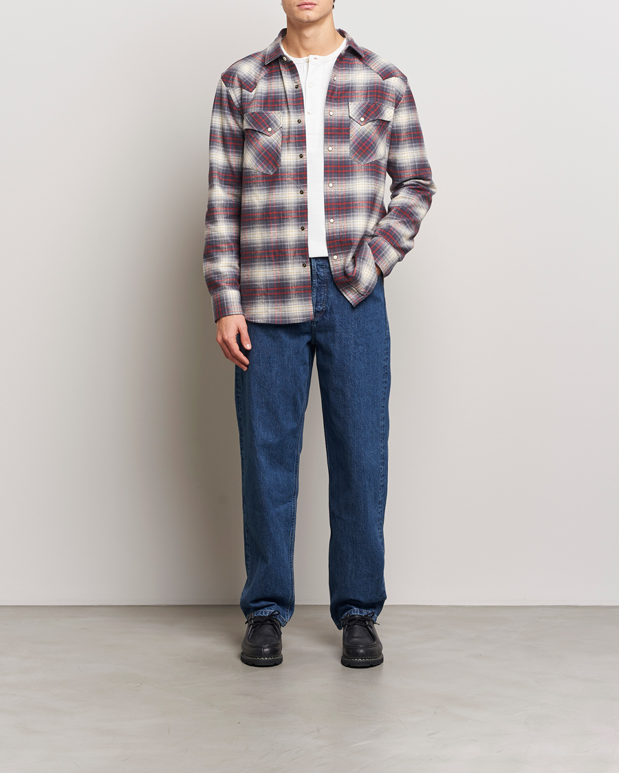 Men | Shirts | Pendleton | Wyatt Flannel Shirt Navy Plaid