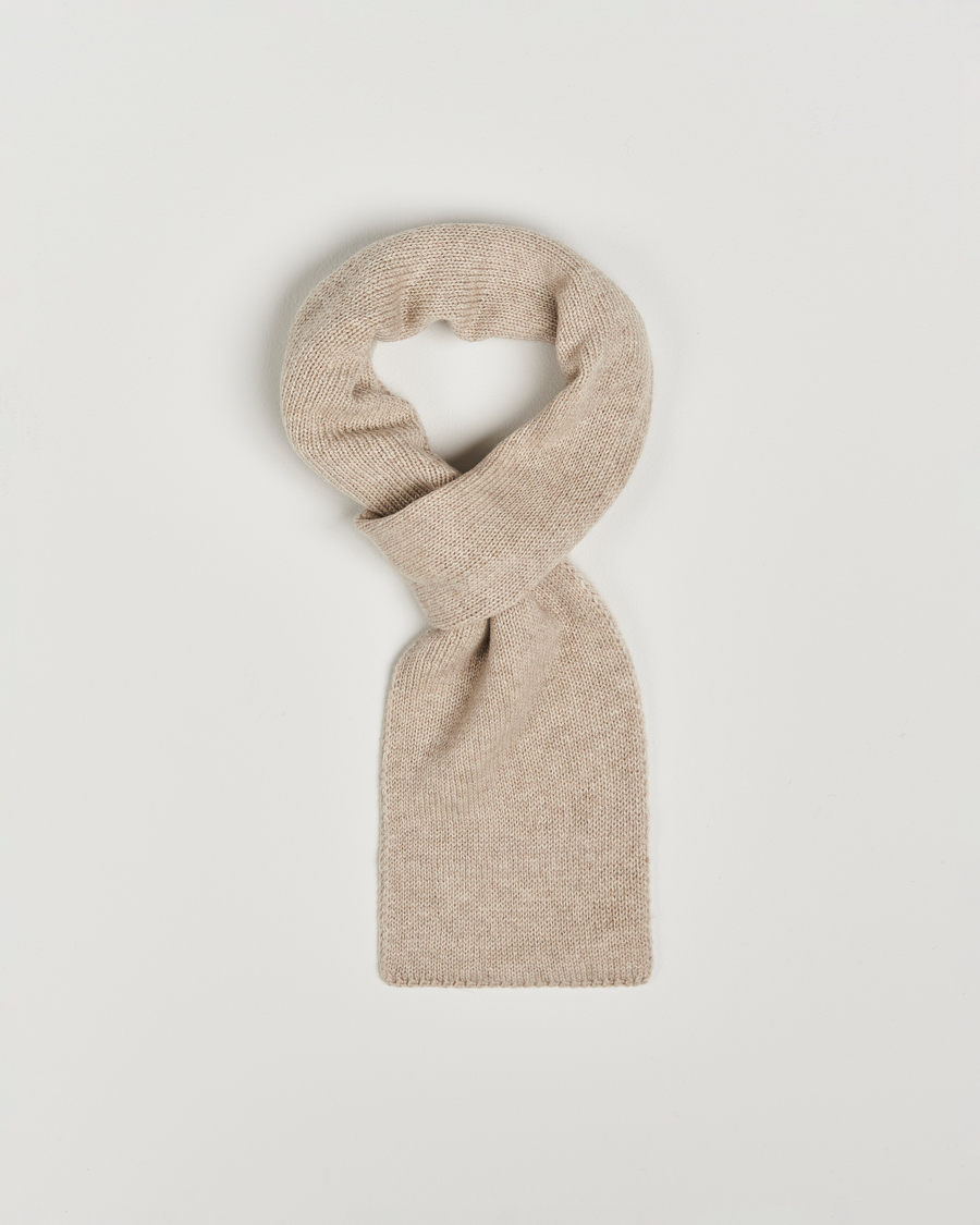 Men | Piacenza Cashmere Short Loop Cashmere Scarf Light Beige | Piacenza Cashmere | Short Loop Cashmere Scarf Light Beige