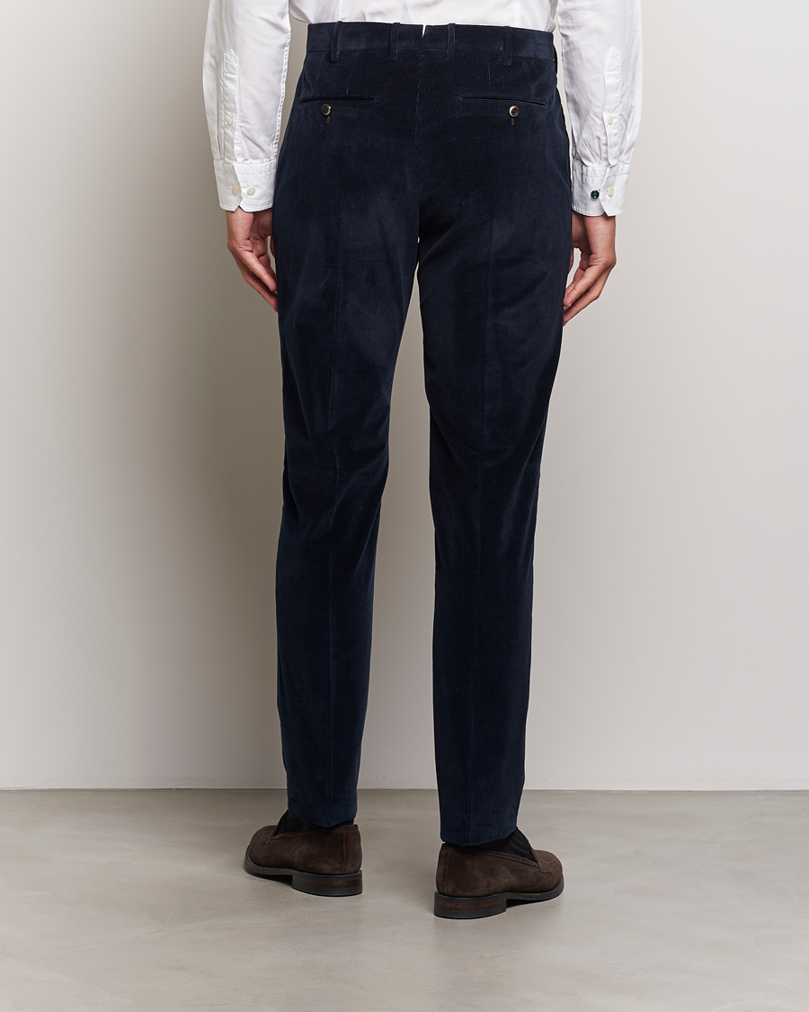 Men | Trousers | PT01 | Slim Fit Corduroy Trousers Navy
