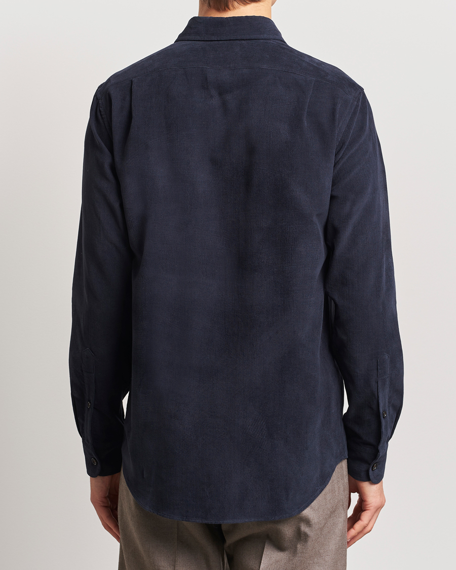 Men | Shirts | Ralph Lauren Purple Label | Cotton/Cashmere Corduroy Overshirt Navy