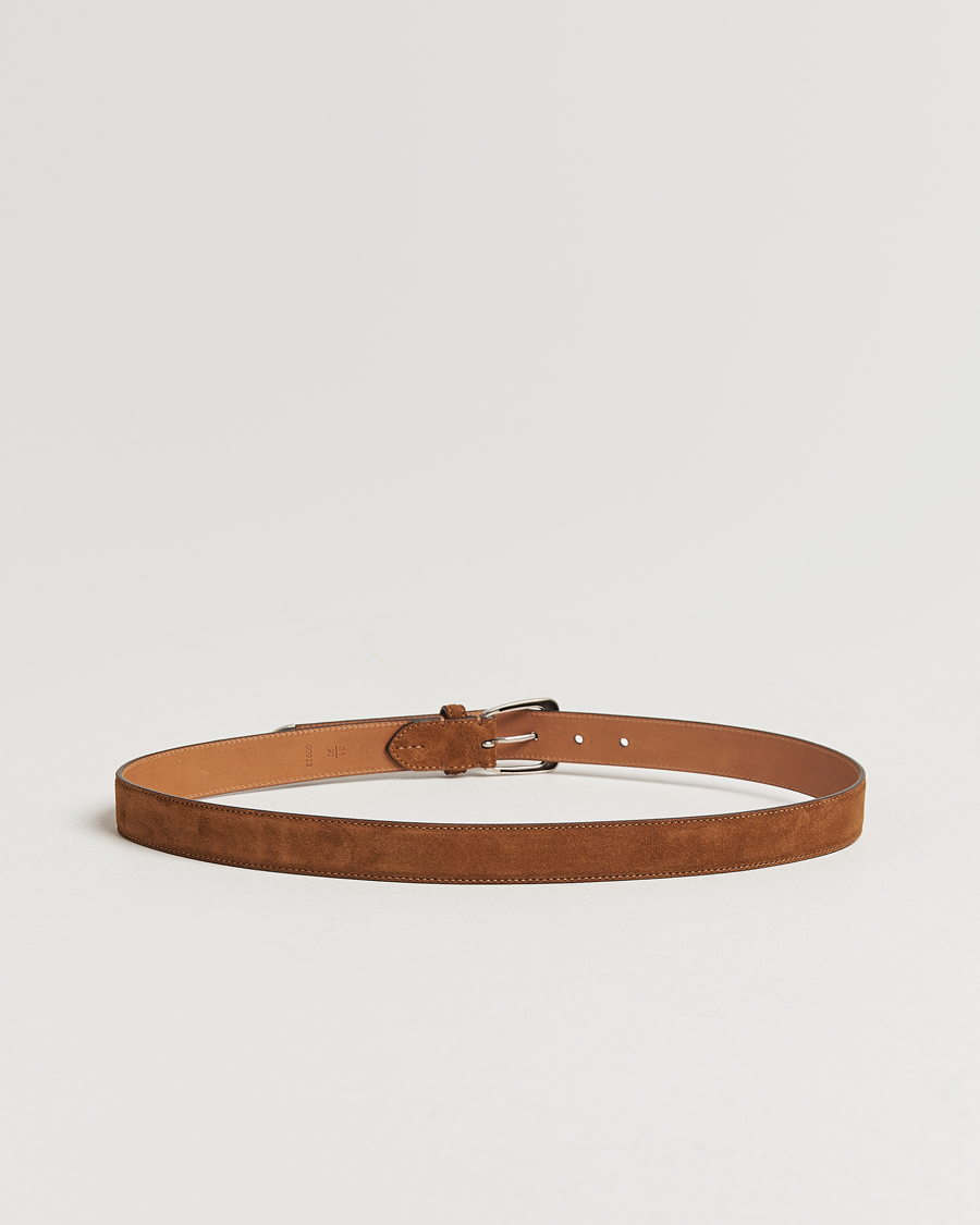 Men | Ralph Lauren Purple Label Western Belt Brown Suede | Ralph Lauren Purple Label | Western Belt Brown Suede