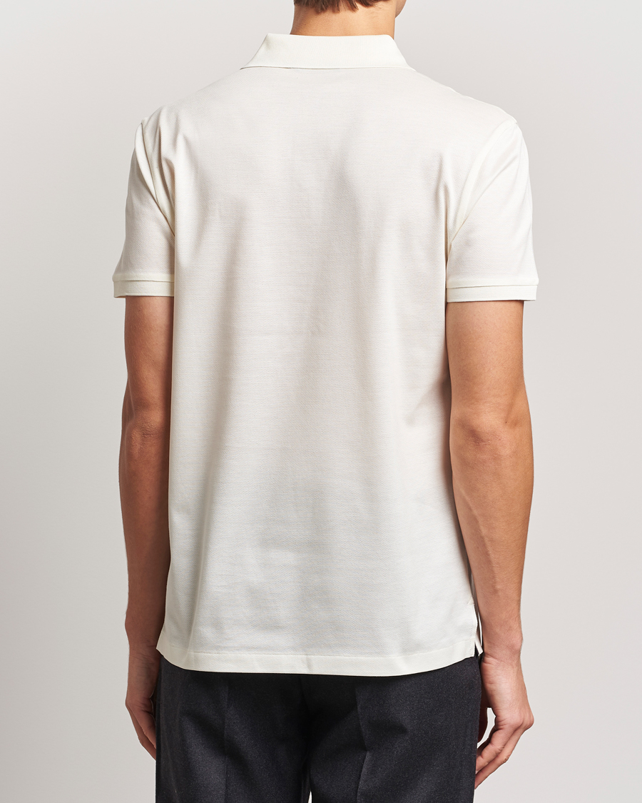 Men | Polo Shirts | Ralph Lauren Purple Label | Monogram Logo Polo Off White
