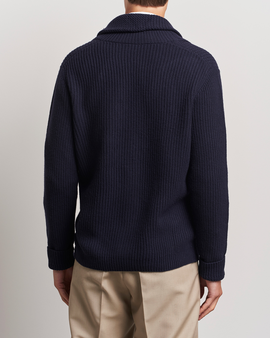 Men | Sweaters & Knitwear | Ralph Lauren Purple Label | Cashmere Shawl Cardigan Navy