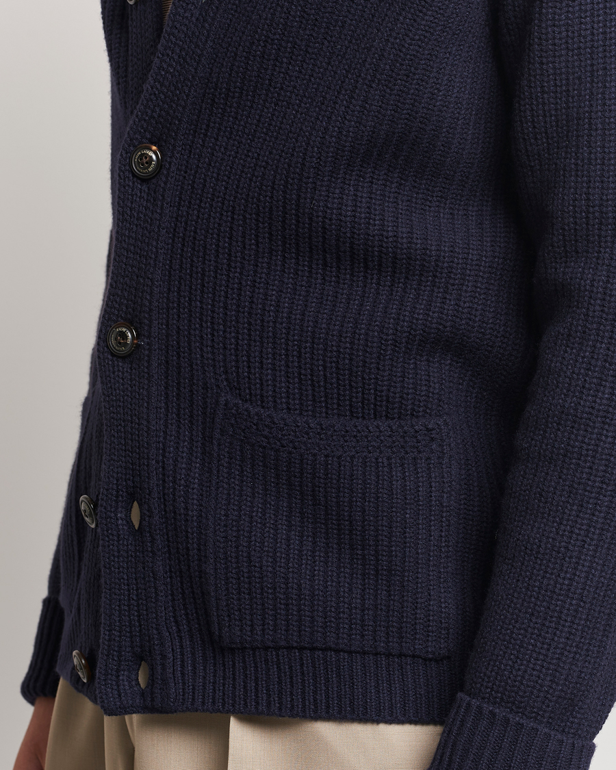 Men | Sweaters & Knitwear | Ralph Lauren Purple Label | Cashmere Shawl Cardigan Navy