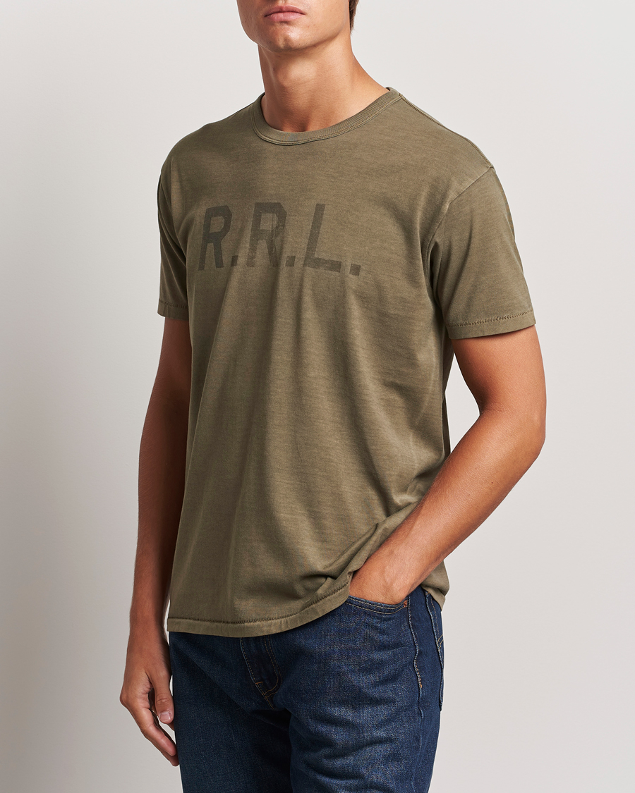 Men | T-Shirts | RRL | Graphic Short Sleeve T-Shirt Olive