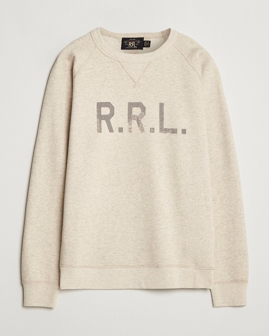 Men | Sweaters & Knitwear | RRL | Raglan Sleeve Sweatshirt Oatmeal Heather