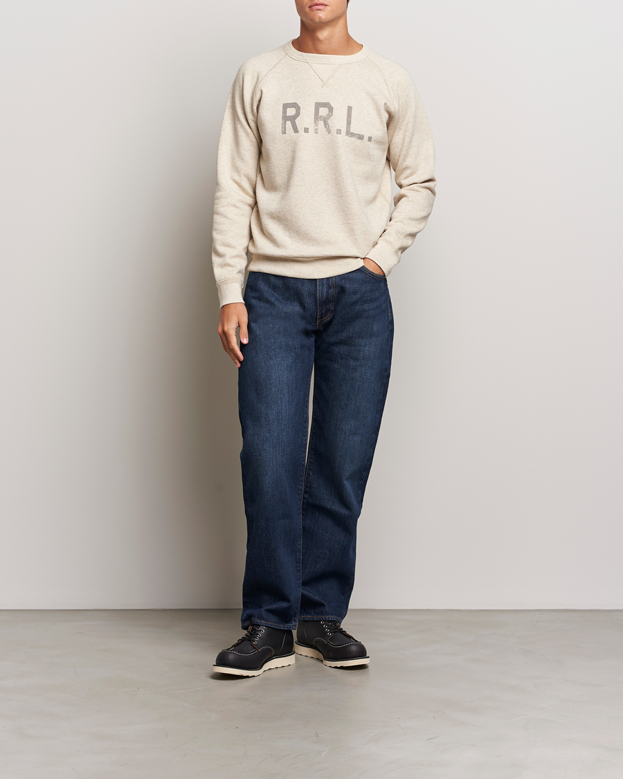 Men | Sweaters & Knitwear | RRL | Raglan Sleeve Sweatshirt Oatmeal Heather