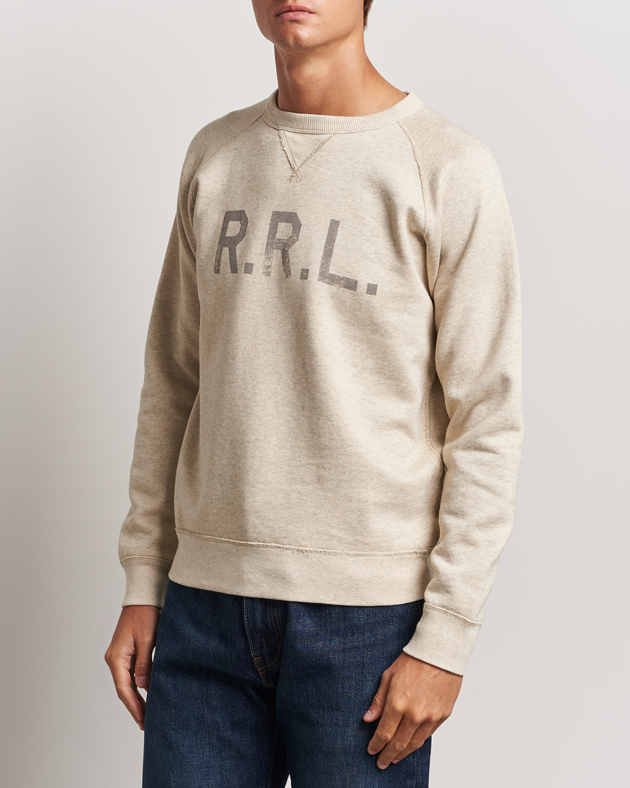 Men | Sweaters & Knitwear | RRL | Raglan Sleeve Sweatshirt Oatmeal Heather