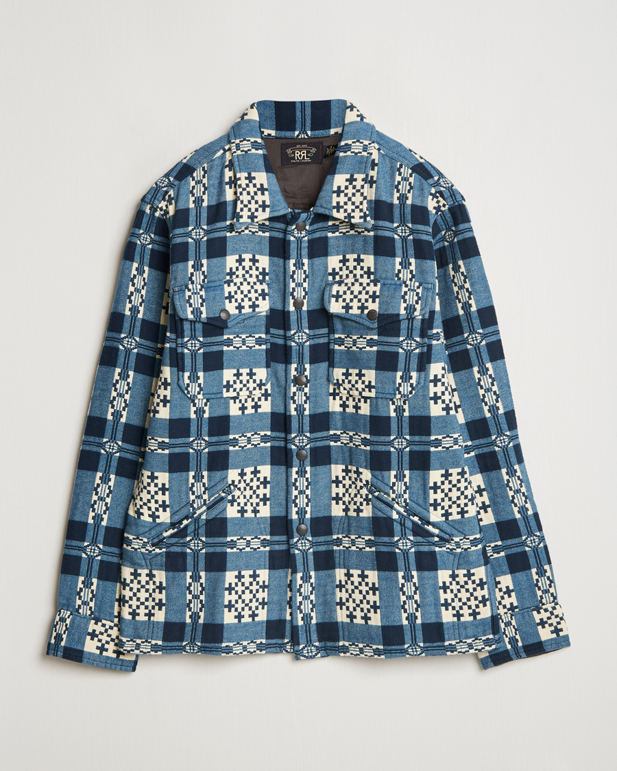 Men | Shirts | RRL | Brown Bear Plaid Shirt Cream/Navy