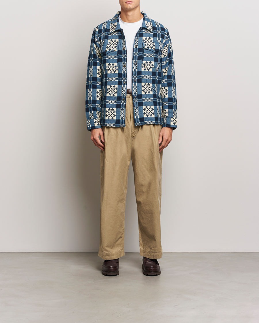Men | Shirts | RRL | Brown Bear Plaid Shirt Cream/Navy