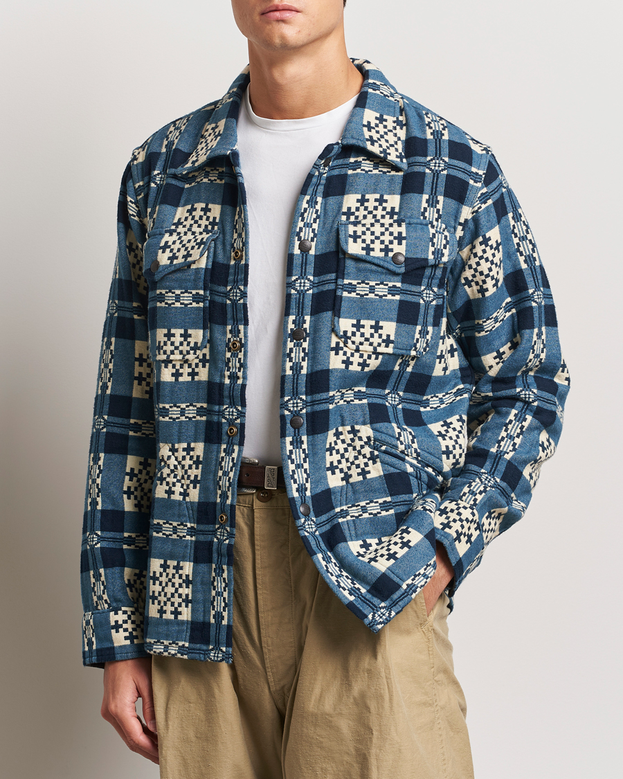 Men | Shirts | RRL | Brown Bear Plaid Shirt Cream/Navy