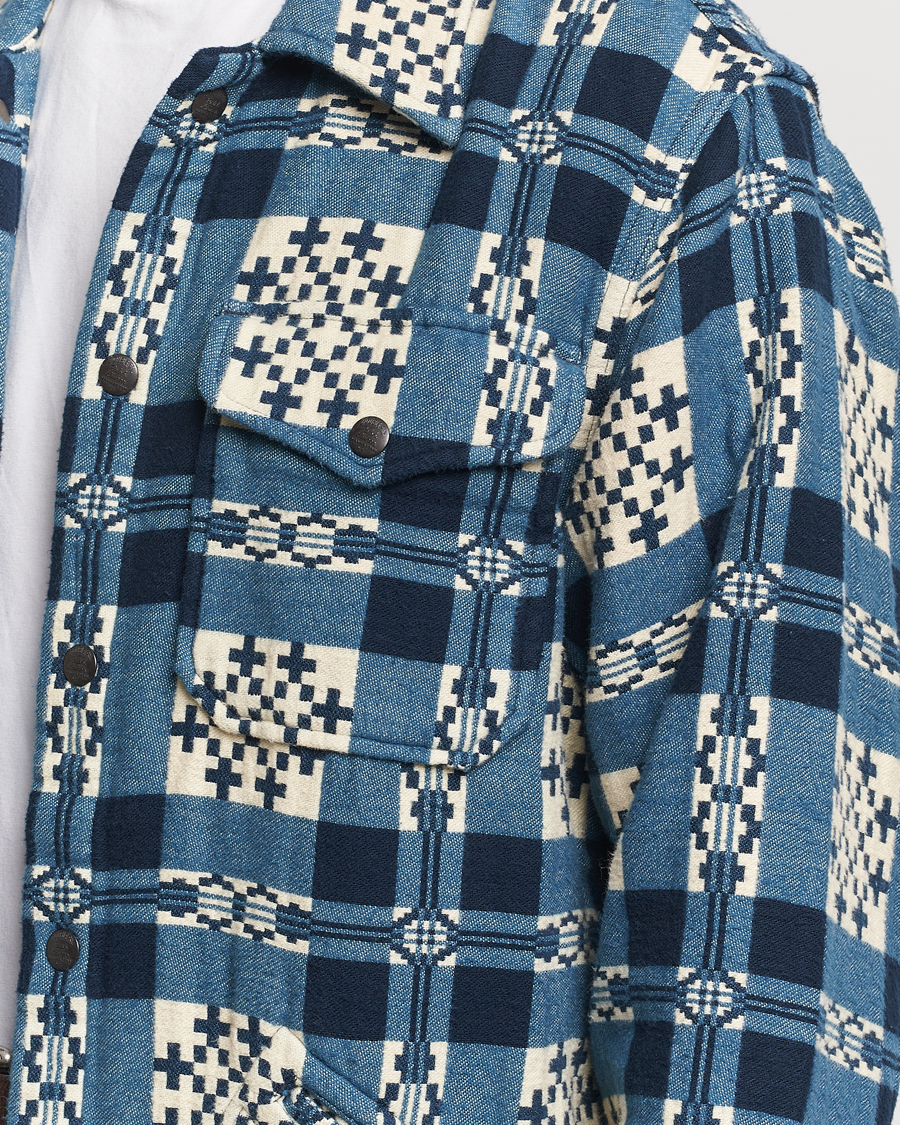 Men | Shirts | RRL | Brown Bear Plaid Shirt Cream/Navy