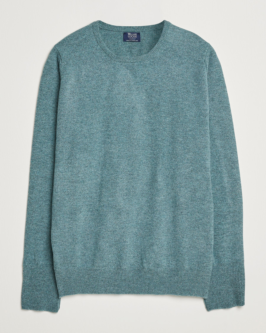 Men | Sweaters & Knitwear | William Lockie | Rob Lambswool Crewneck Caspian