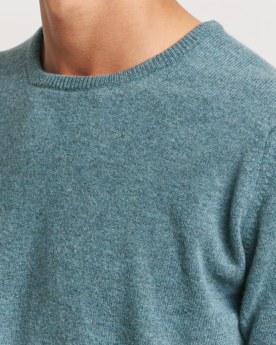 Men | Sweaters & Knitwear | William Lockie | Rob Lambswool Crewneck Caspian