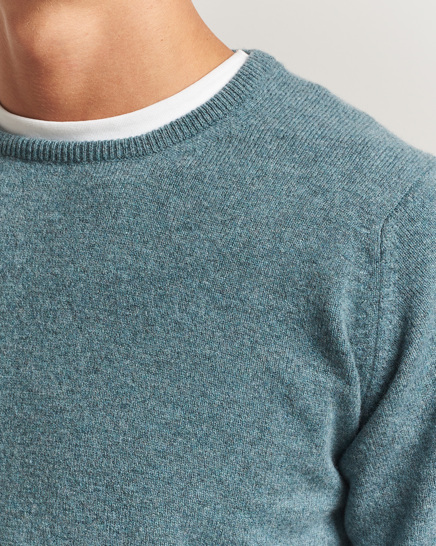 Men | Sweaters & Knitwear | William Lockie | Rob Lambswool Crewneck Caspian