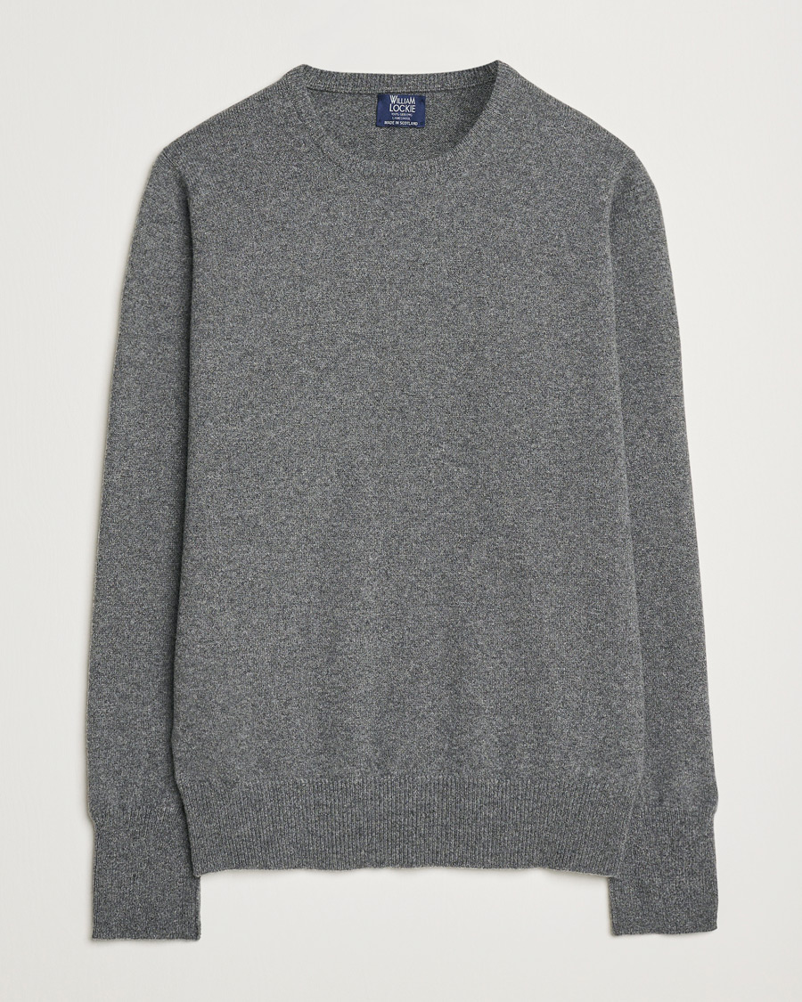 Men | Sweaters & Knitwear | William Lockie | Rob Lambswool Crewneck Cliff