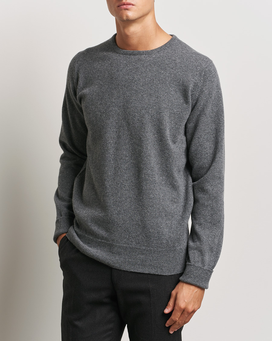 Men | Sweaters & Knitwear | William Lockie | Rob Lambswool Crewneck Cliff