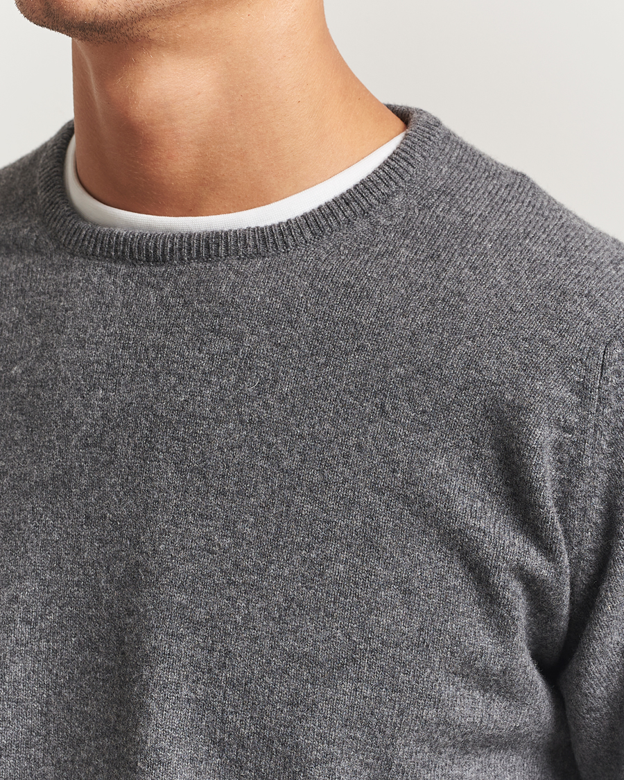 Men | Sweaters & Knitwear | William Lockie | Rob Lambswool Crewneck Cliff