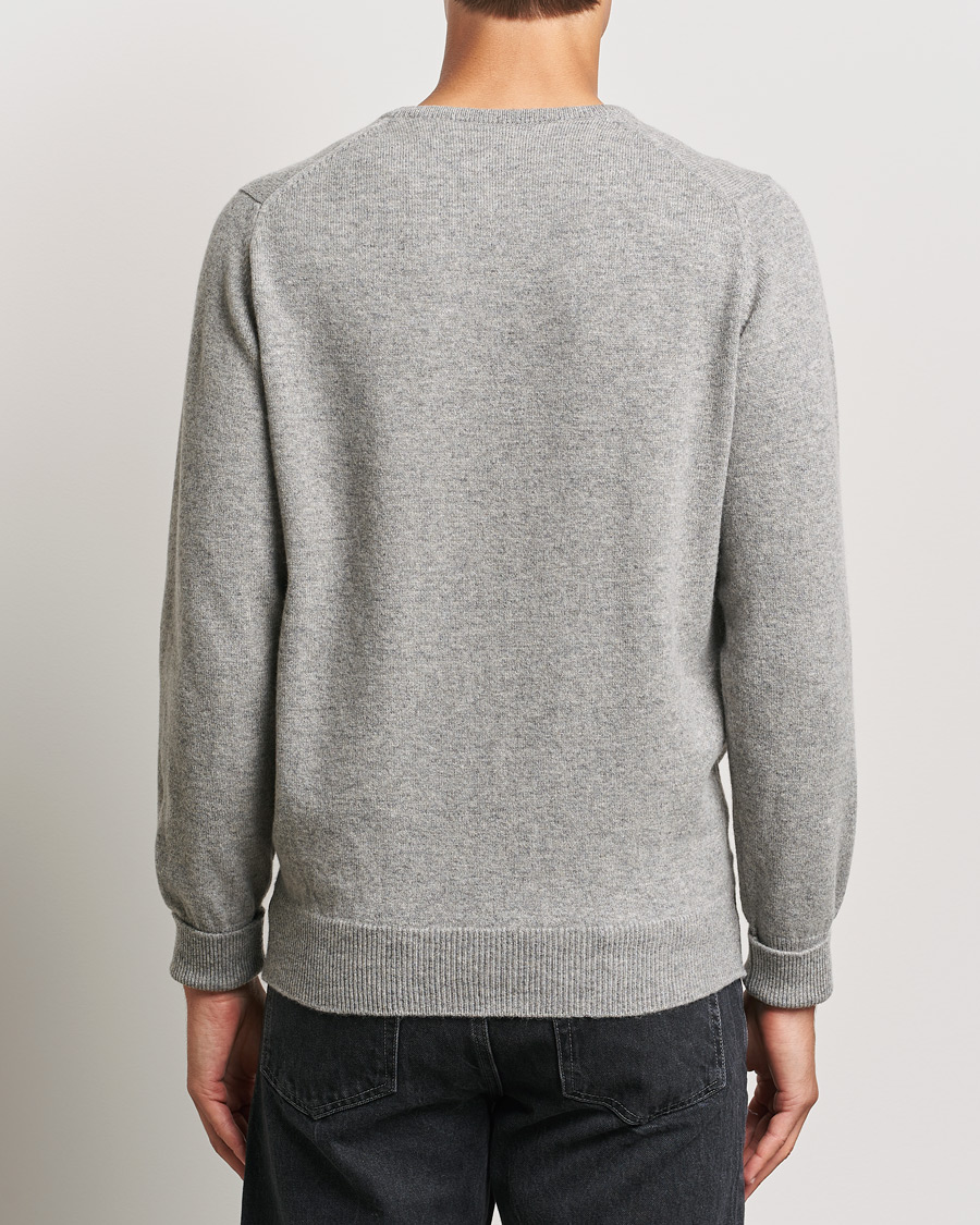 Men | Sweaters & Knitwear | William Lockie | Rob Lambswool Crewneck Flannel