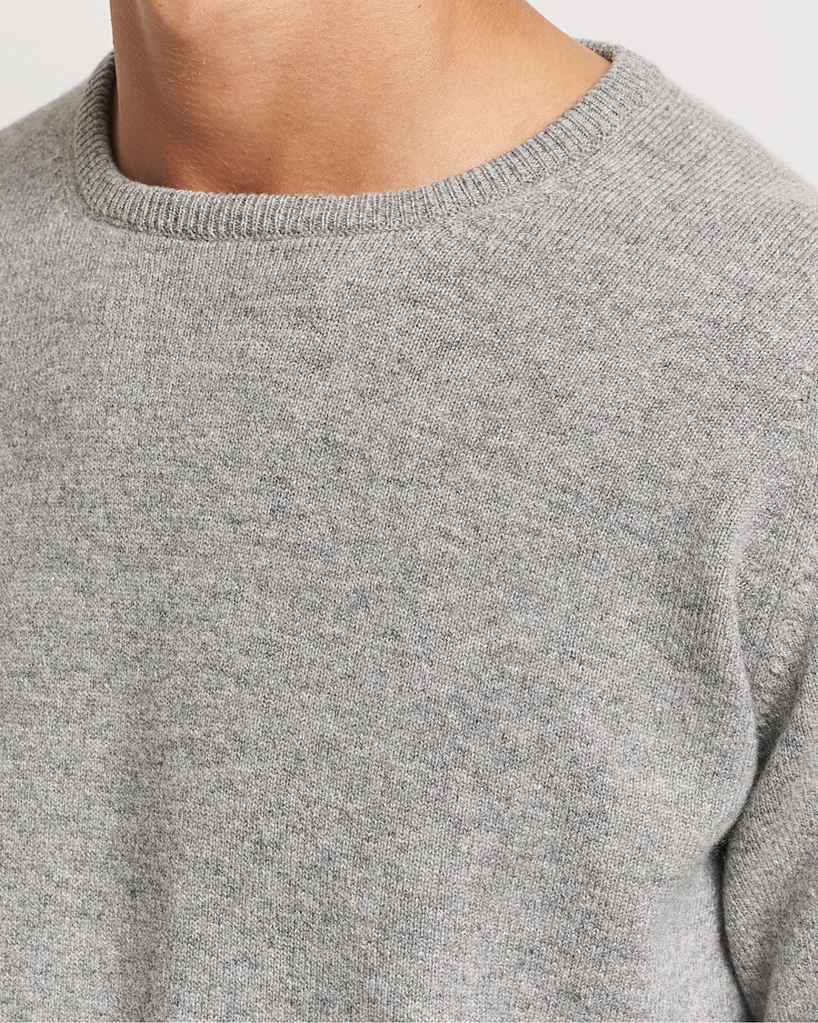 Men | Sweaters & Knitwear | William Lockie | Rob Lambswool Crewneck Flannel