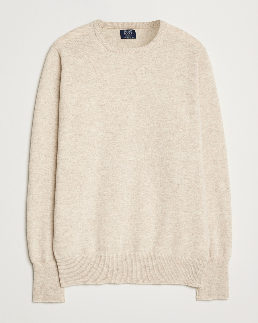 Men | Sweaters & Knitwear | William Lockie | Rob Lambswool Crewneck Linen