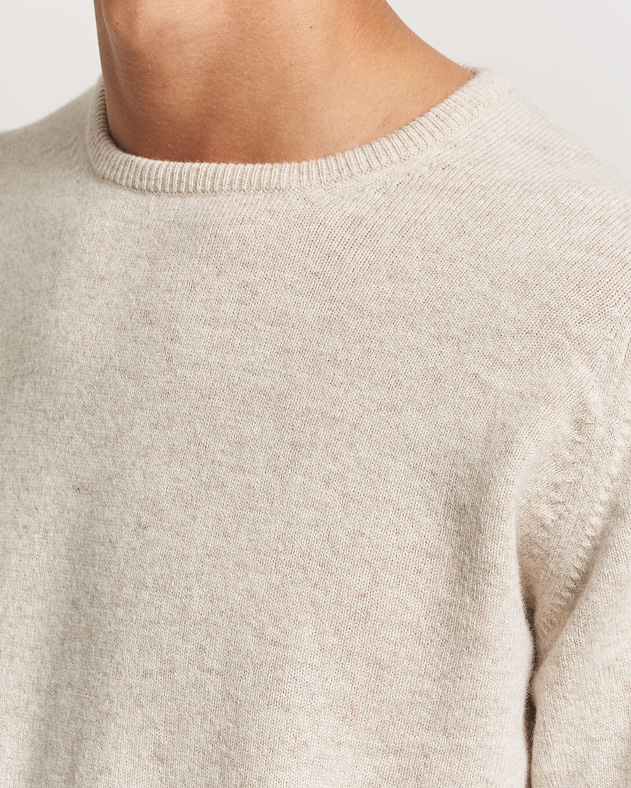 Men | Sweaters & Knitwear | William Lockie | Rob Lambswool Crewneck Linen