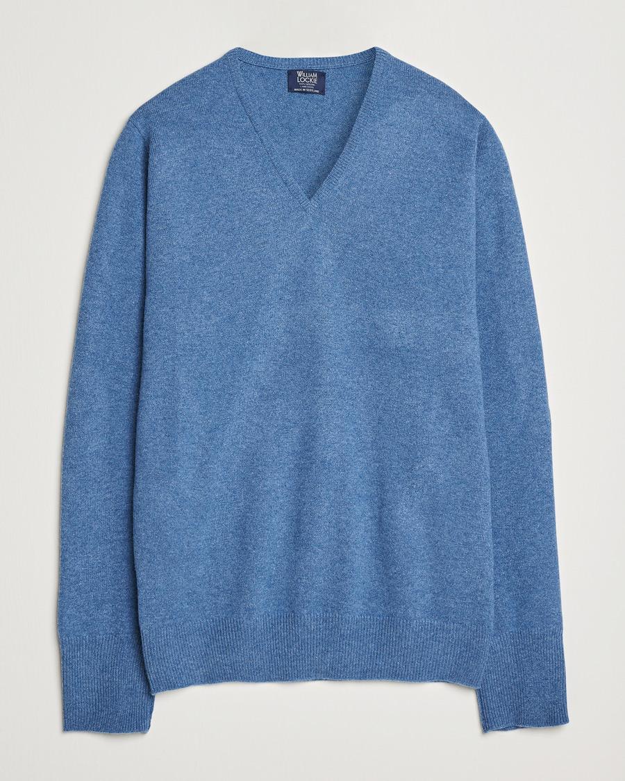 Men | Sweaters & Knitwear | William Lockie | Rob Lambswool V-Neck Clyde