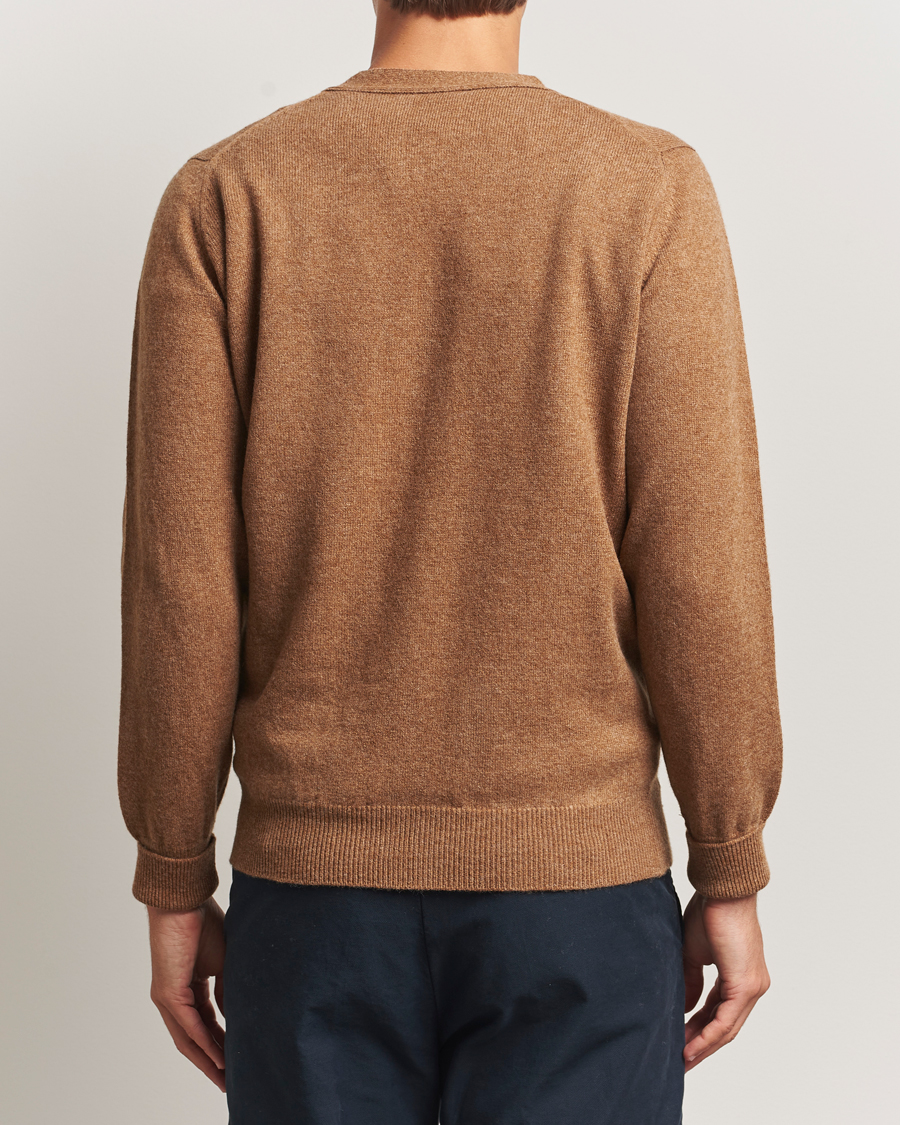 Men | Sweaters & Knitwear | William Lockie | Rob Lambswool Cardigan Driftwood