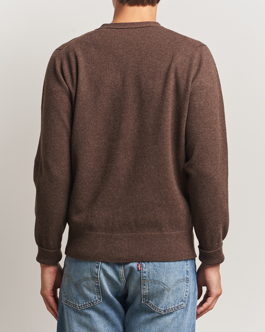 Men | Sweaters & Knitwear | William Lockie | Rob Lambswool Cardigan Mocha
