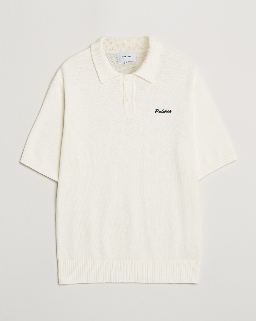 Men | Polo Shirts | Palmes | Marco Knit Polo Off White