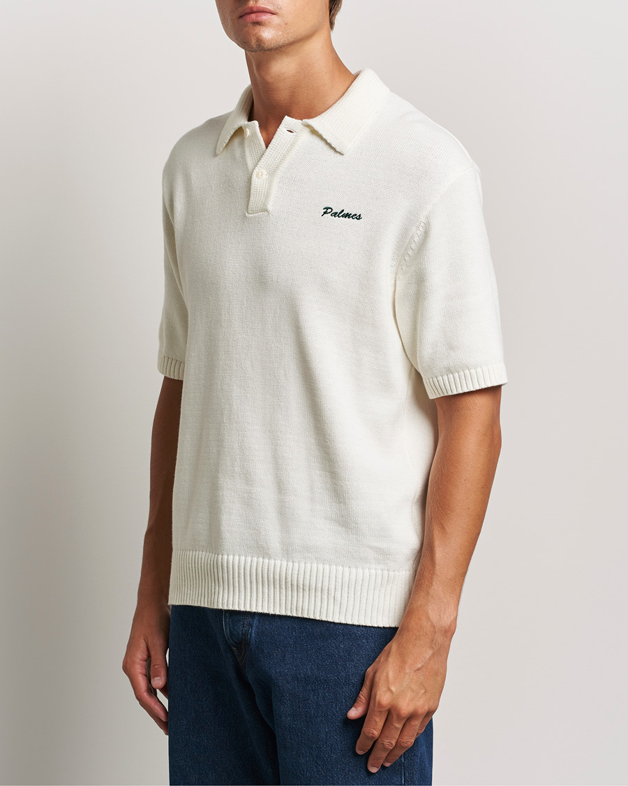 Men | Polo Shirts | Palmes | Marco Knit Polo Off White