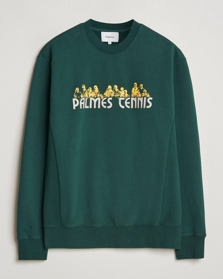 Men | Sweaters & Knitwear | Palmes | Entou Crewneck Sweatshirt Dark Green