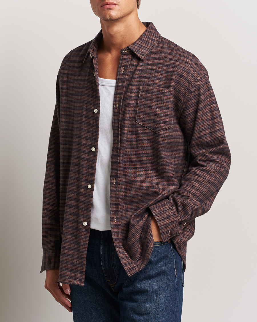 Men | Shirts | Palmes | Joseph Flannel Shirt Navy
