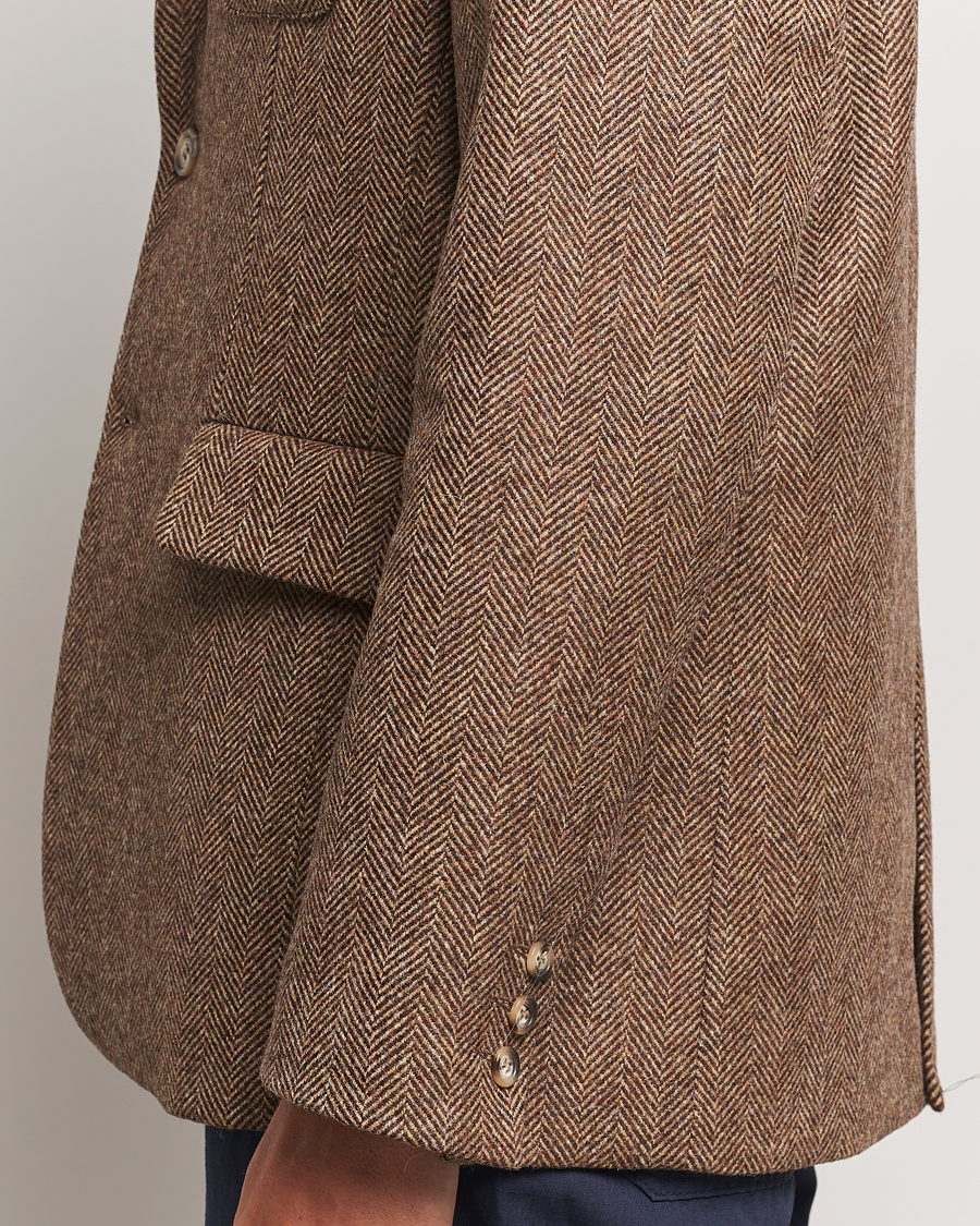 Men | Blazers | Palmes | Blaze Herringbone Wool Sport Coat Brown