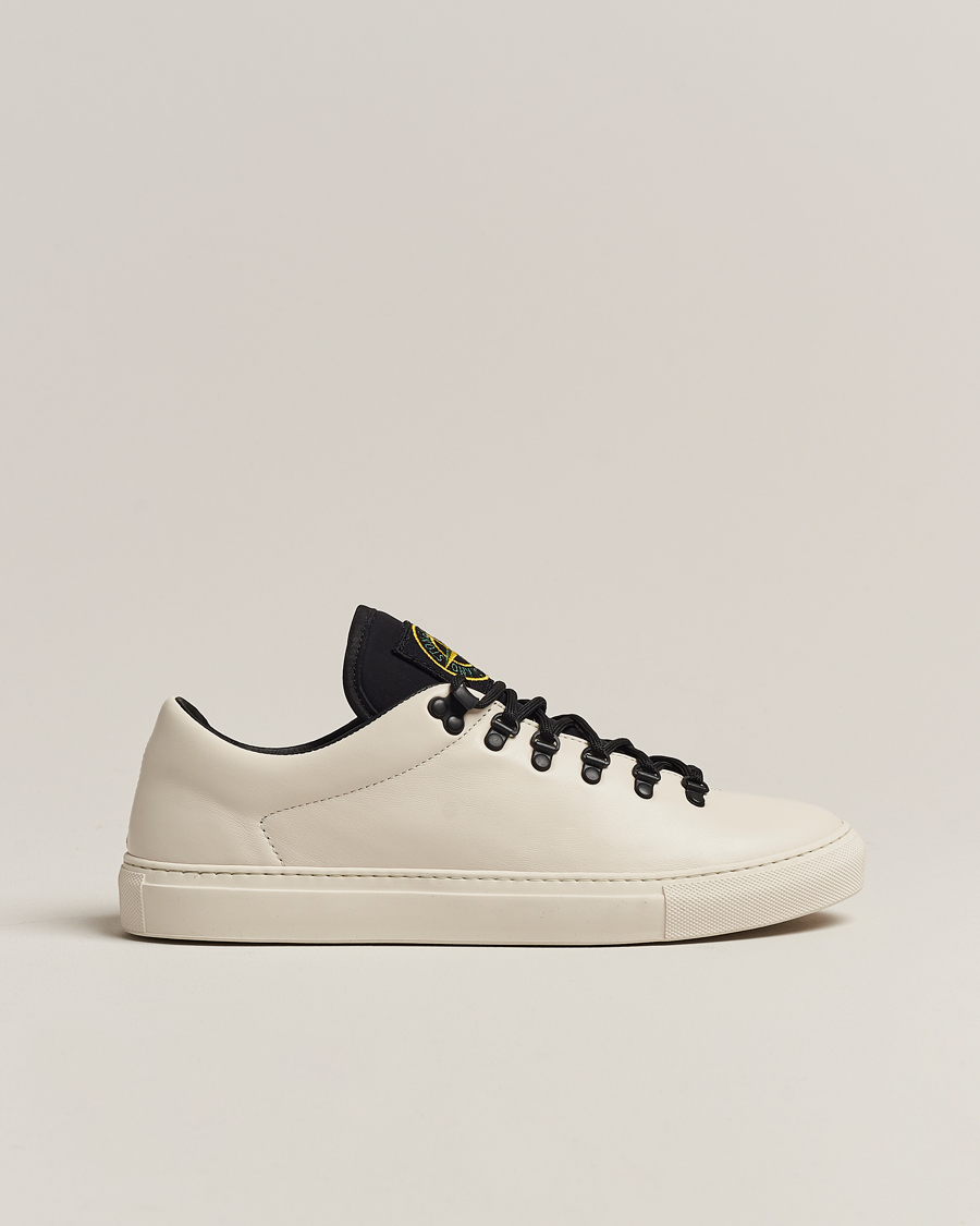 Men | Stone Island Leather Snekers Natural | Stone Island | Leather Snekers Natural