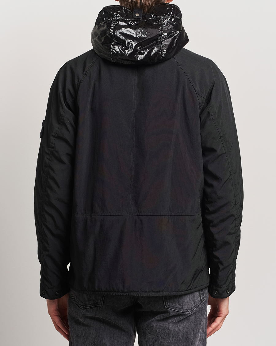 Men | Coats & Jackets | Stone Island | Opaque Nylon Twill Garment Dyed Jacket Black