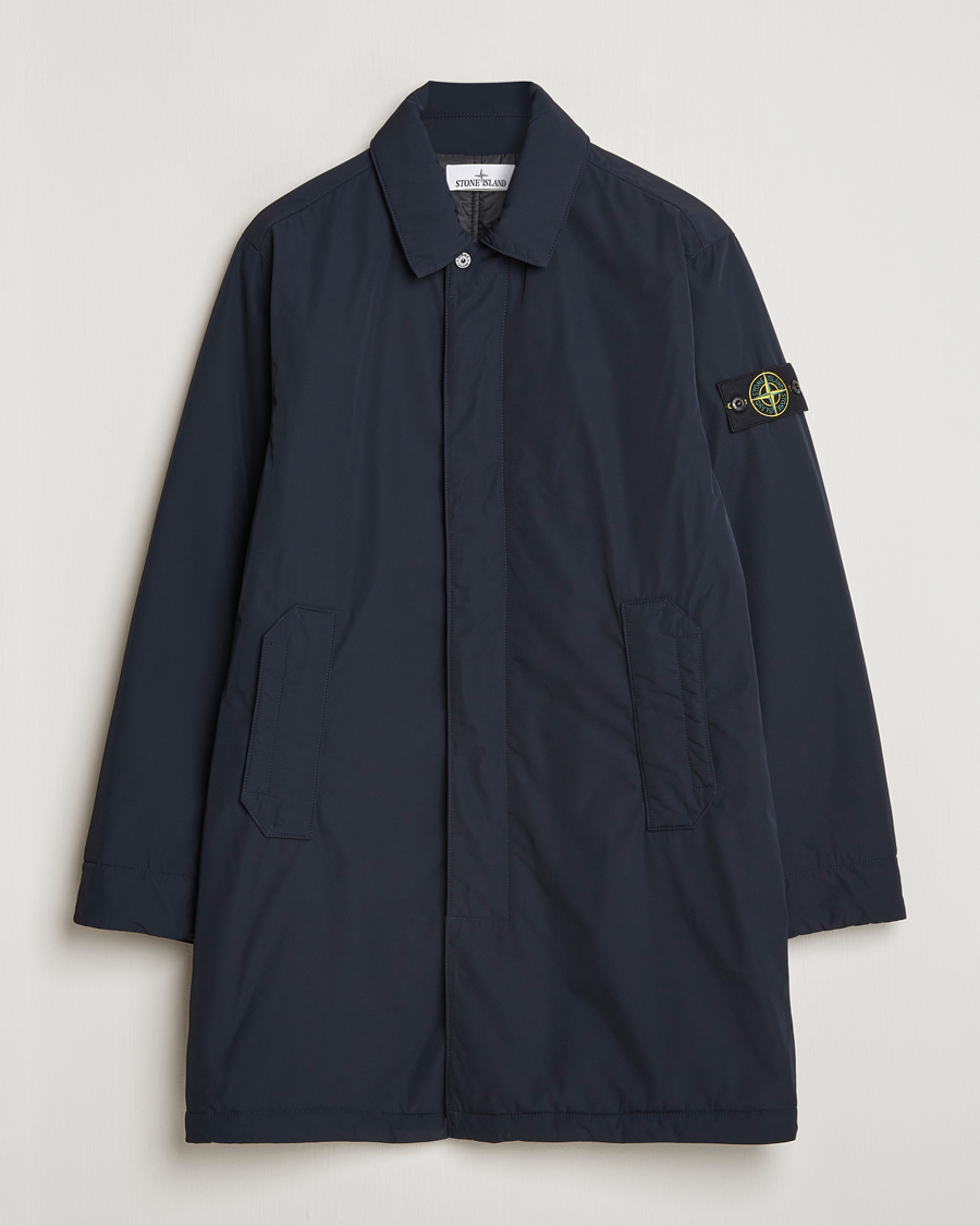 Men | Coats & Jackets | Stone Island | Micro Twill Padded Coat Navy Blue