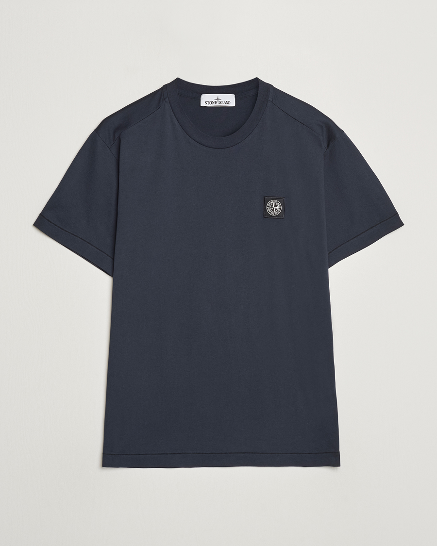 Men | T-Shirts | Stone Island | Garment Dyed Jersey T-Shirt Navy Blue