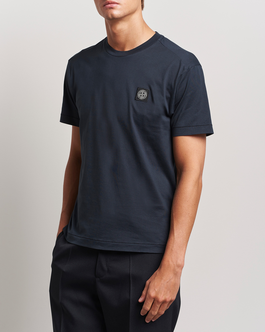 Men | T-Shirts | Stone Island | Garment Dyed Jersey T-Shirt Navy Blue